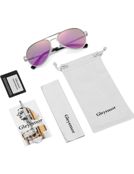 Gafas de Sol Aviador Gleyemor 52mm Polarizadas Unisex