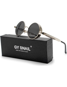 Gafas de sol GY góticas polarizadas para mujeres plata 2