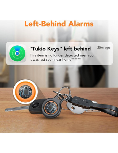 Etiquetas de Rastreo Tukio TX02 - 4 Paquete, Bluetooth, Naranja