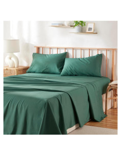 Juego de Sábanas Queen 4 Piezas Hearth & Harbor - Verde Cazador