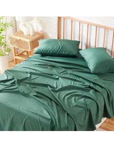Juego de Sábanas Queen 4 Piezas Hearth & Harbor - Verde Cazador 2