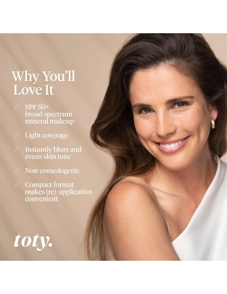 Toty CC Crema Compacta SPF 50+ Sofia Vergara 39.69g 2N Beige Claro