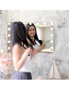 Espejo de Tocador YOURLITE 22.8" con Luces LED y Carga USB 2