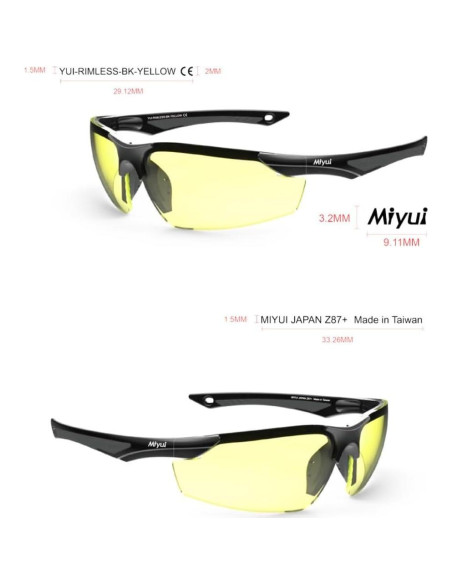 Gafas de Tiro Antivaho MIYUI JAPAN Balísticas Protección UV