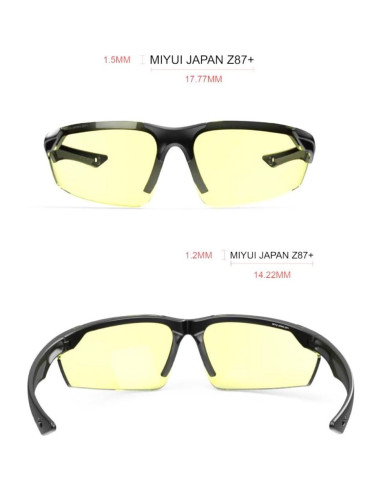 Gafas de Tiro Antivaho MIYUI JAPAN Balísticas Protección UV