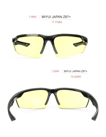 Gafas de Tiro Antivaho MIYUI JAPAN Balísticas Protección UV