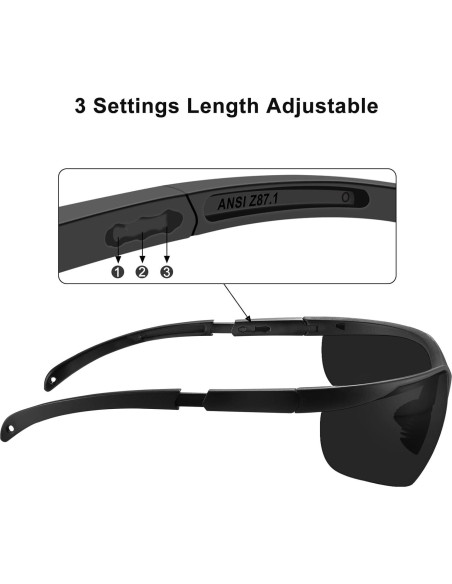 Gafas de Seguridad Xaegistac Anti-vaho UV400 con Estuche