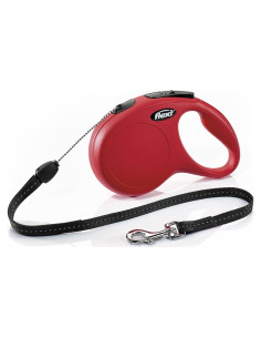 Correa Retráctil Flexi Nueva Clásica Pequeña 7.92m Roja