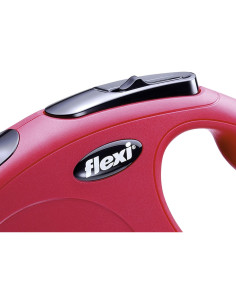 Correa Retráctil Flexi Nueva Clásica Pequeña 7.92m Roja 2