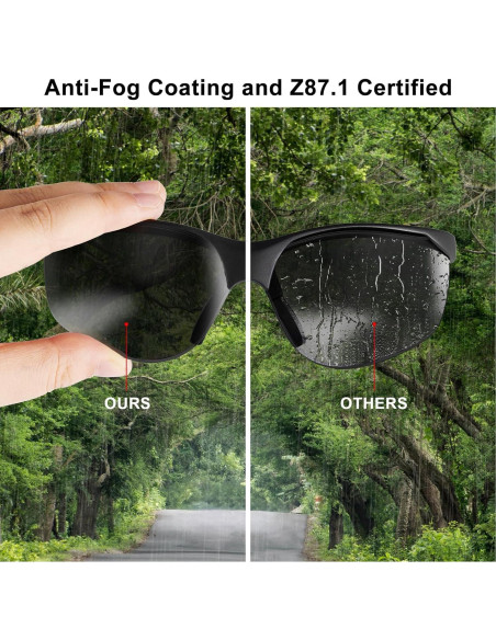 Gafas de Seguridad Xaegistac Anti-vaho UV400 con Estuche