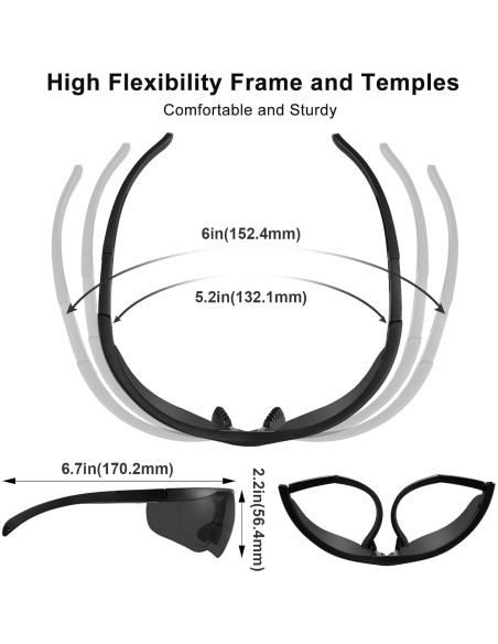 Gafas de Seguridad Xaegistac Anti-vaho UV400 con Estuche