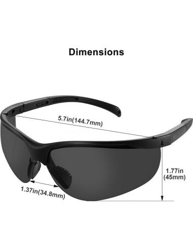 Gafas de Seguridad Xaegistac Anti-vaho UV400 con Estuche