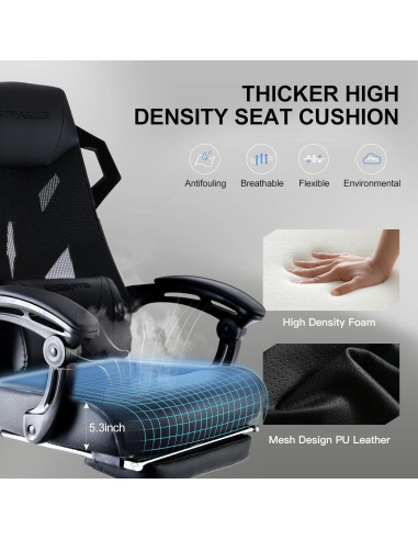 Silla de Juego GTRACING LUFT310-2024 Ergonómica Negra