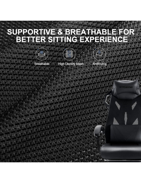 Silla de Juego GTRACING LUFT310-2024 Ergonómica Negra