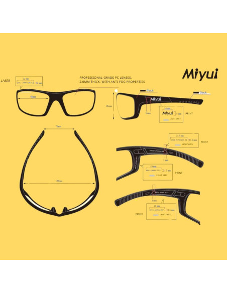 Gafas de Tiro Antivaho MIYUI JAPAN Balísticas Seguridad