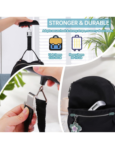 Báscula de Equipaje Digital Visen - 3 Unidades 50kg LCD