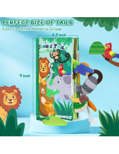 Libro Suave Sensorial para Bebés - Juguete Educativo 0-12 Meses 2