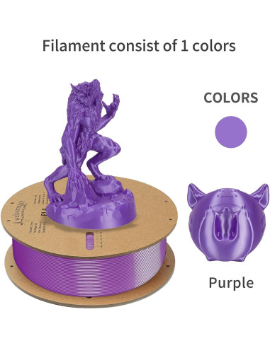 Filamento PLA 3D Welcomeget 10kg 1.75mm 10 colores