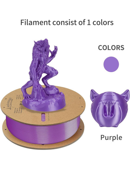 Filamento PLA 3D Welcomeget 10kg 1.75mm 10 colores