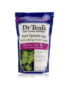 Baño de pies Dr Teal con sal de Epsom y menta 0.91 kg