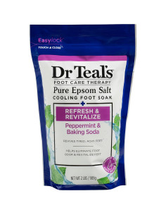 Baño de pies Dr Teal con sal de Epsom y menta 0.91 kg 2