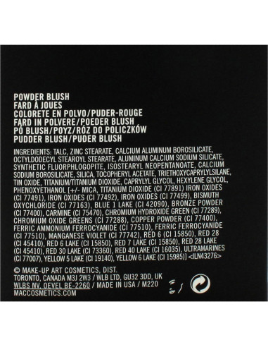 Rubor en Polvo MAC Mocha 22.68g - Para Piel Normal