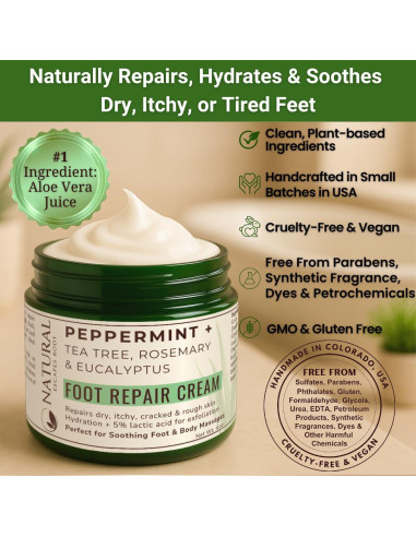 Crema hidratante para pies Natural Escapes 118 ml - Talones agrietados