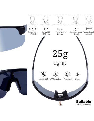 Gafas de sol polarizadas BangLong Jo578 UV400 unisex