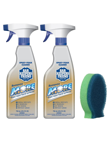 Limpiador Multiusos Bar Keepers Friend MORE Spray + Foam 2x750ml