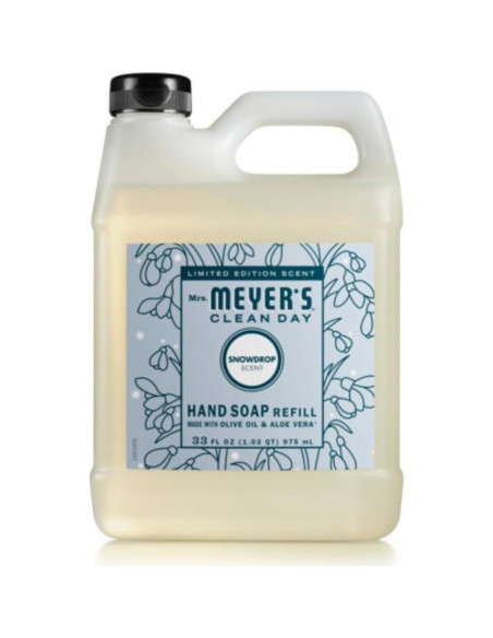 Jabón de Manos Líquido MRS. MEYER'S CLEAN DAY 975ml + 370ml
