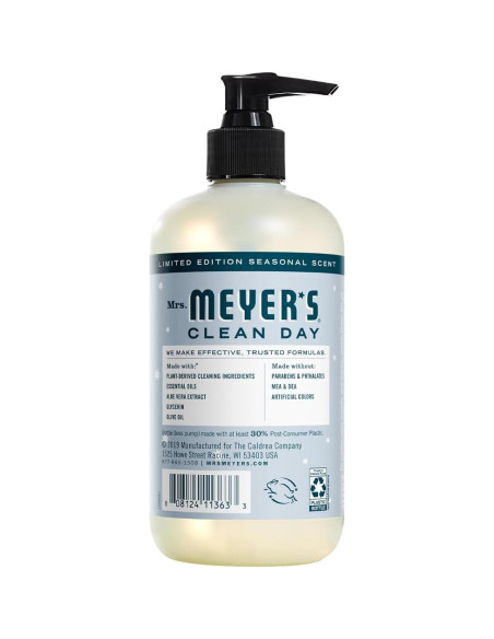 Jabón de Manos Líquido MRS. MEYER'S CLEAN DAY 975ml + 370ml