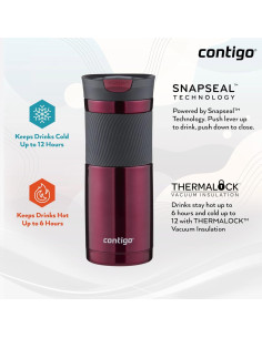 Taza de Viaje Contigo Byron 470 ml Acero Inoxidable Aislada 2