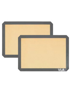 Mats de Hornear de Silicona VLA 43x30 cm Antiadherente - Paquete de 2