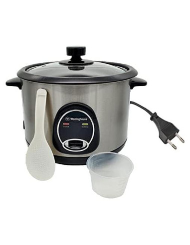 Cocedor de Arroz Westinghouse 10 Tazas 220V Acero Inoxidable 700W