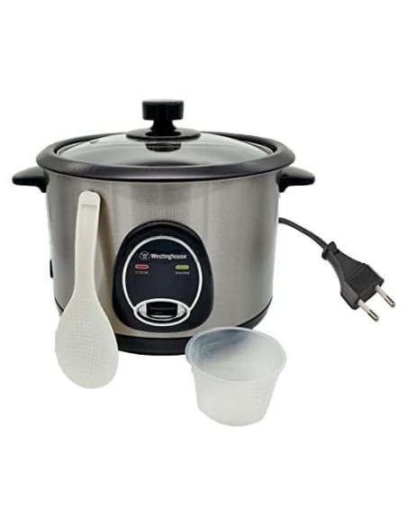 Cocedor de Arroz Westinghouse 10 Tazas 220V Acero Inoxidable 700W