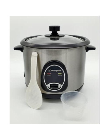 Cocedor de Arroz Westinghouse 10 Tazas 220V Acero Inoxidable 700W