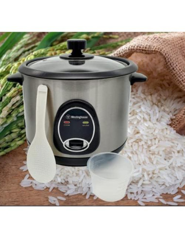Cocedor de Arroz Westinghouse 10 Tazas 220V Acero Inoxidable 700W