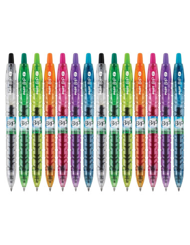 Bolígrafo de Gel Pilot B2P Colors Reciclado 14 Unidades
