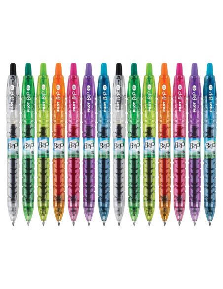 Bolígrafo de Gel Pilot B2P Colors Reciclado 14 Unidades