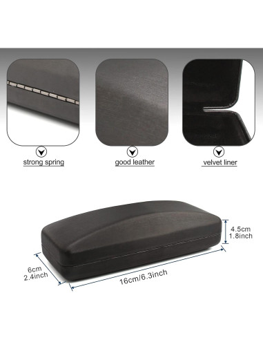 Estuche Duro para Gafas SMARTTOP - Protección y Paño de Limpieza