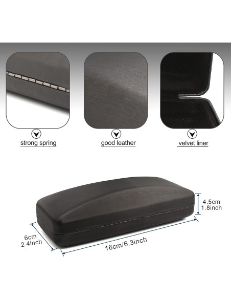 Estuche Duro para Gafas SMARTTOP - Protección y Paño de Limpieza