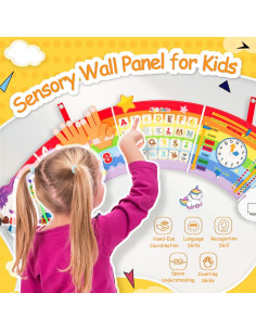 Tablero Ocupado Sensorial Montessori JAYOBGO para Niños 3-6 Años 2