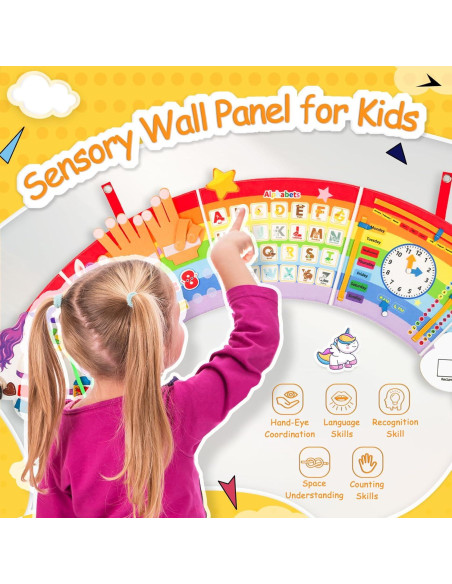 Tablero Ocupado Sensorial Montessori JAYOBGO para Niños 3-6 Años