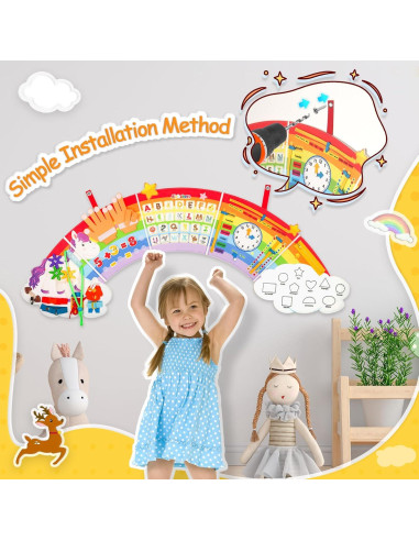 Tablero Ocupado Sensorial Montessori JAYOBGO para Niños 3-6 Años