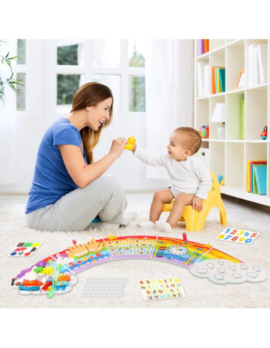 Tablero Ocupado Sensorial Montessori JAYOBGO para Niños 3-6 Años