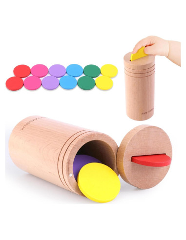 Juguetes Montessori MOYAOSIX para Niños 1-3 Años - Clasificación de Colores