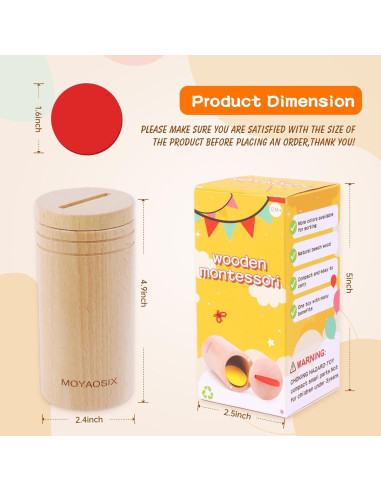 Juguetes Montessori MOYAOSIX para Niños 1-3 Años - Clasificación de Colores