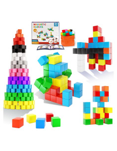 Bloques Magnéticos Montessori 28 Piezas 3 cm para Niños 3+