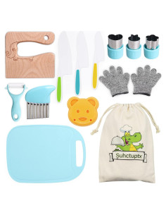 Juego de Cuchillos de Cocina para Niños Suhctuptx - 14 Piezas