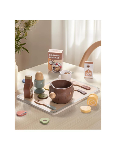 Set de Comida de Madera ROBOTIME para Niños +30 Piezas